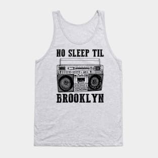 No Sleep Till Brooklyn Retro Radio Tank Top